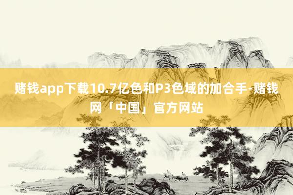 赌钱app下载10.7亿色和P3色域的加合手-赌钱网「中国」官方网站